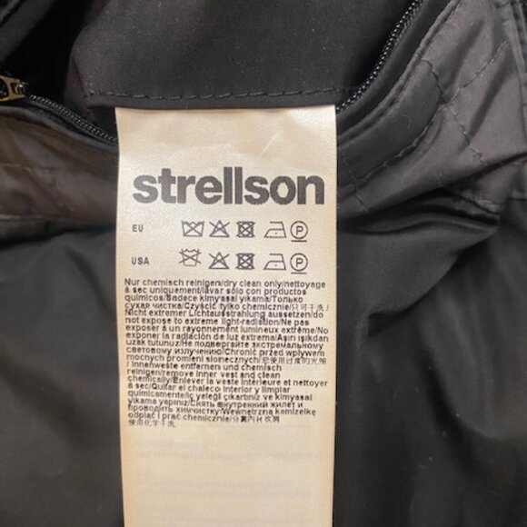 Strellson Mens Black lined Coat Jacket 46R XXL Switzerland concealed Hood - Picture 15 of 16